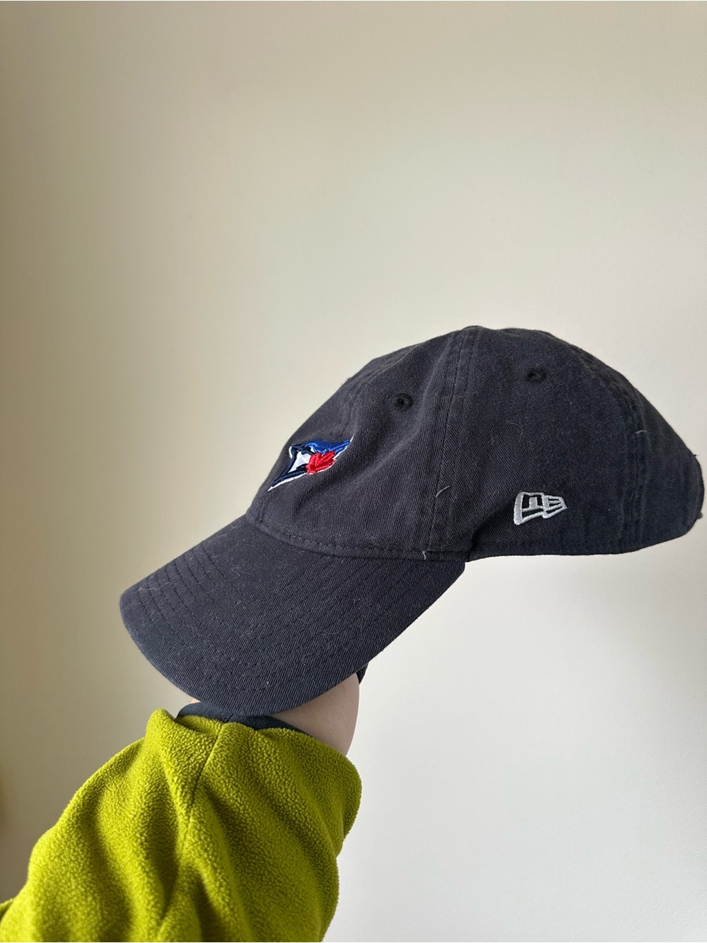 New Era Black Cap with Blue and Red Toronto Bird Logo